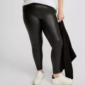 Torrid Black Faux Leather Leggings Women's Plus Size 3X